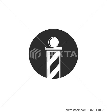 barber pole  icon  vector design 82014035