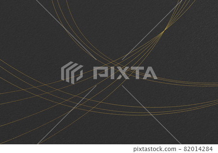 黑色日本紙紋與金線紋_優雅的日本背景 82014284