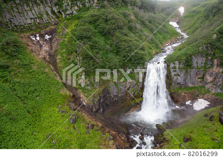 The Calm Waterfall on Kamchatka Peninsula, Russia 82016299