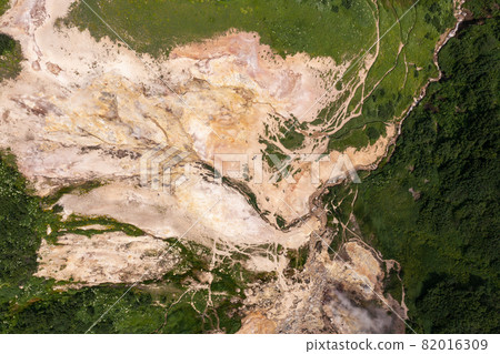 Fumarole fields on The small Valley of Geysers 82016309