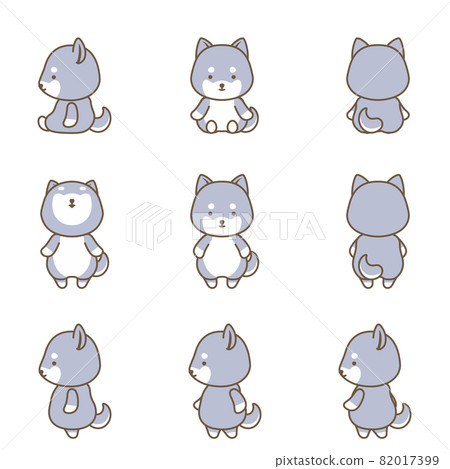 Dog character set - Stock Illustration [82017399] - PIXTA