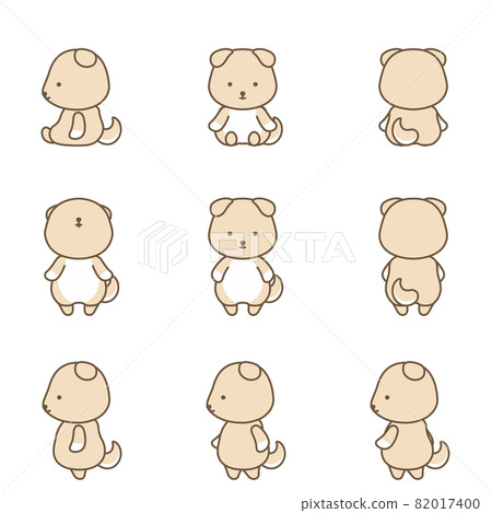 Dog character set - Stock Illustration [82017400] - PIXTA