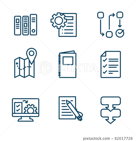 Standard Procedures for Operating a Business - Manual, Steps, & Implementation including outline icon sop 82017726