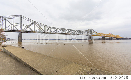 View on George Rogers Clark Memorial Bridge and Ohio river in Louisville during daytime View on George Rogers Clark Memorial Bridge and Ohio river in Louisville during daytime 82018478