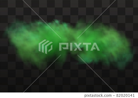 Vector realistic set of stench breath or sweat odor isolated on transparent checkered background. 82020141