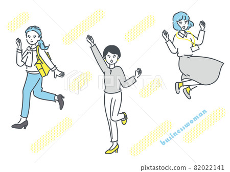 職業女性形象插畫素材集 職業女性形象插畫素材集 82022141