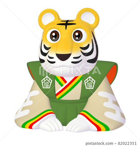 生肖虎年插畫素材虎字在外罩 (2_1) 82022351