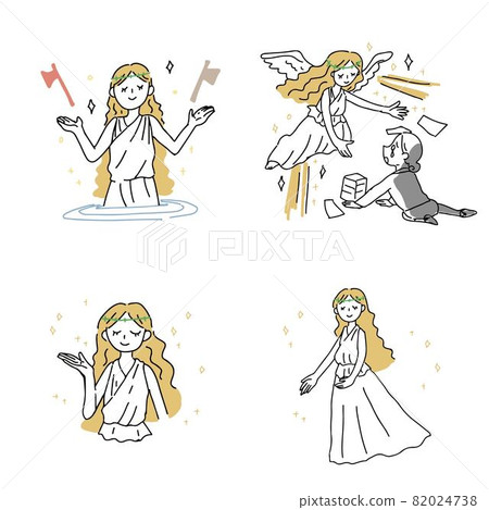 Goddess illustration set 82024738