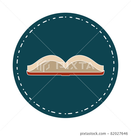 Isolated book on a sticker School supply icon 82027646