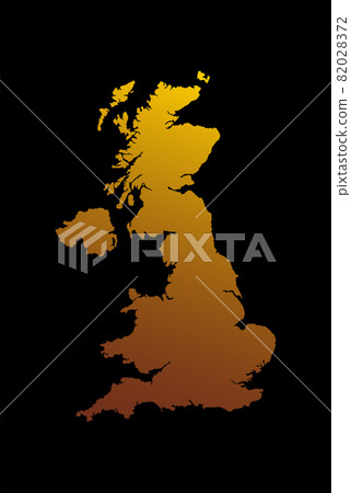 Vector map country United Kingdom gold style Vector map country United Kingdom gold style 82028372