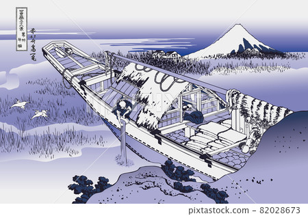 Katsushika Hokusai image Joshu Ushibori with title Aizuri 82028673