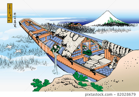 Katsushika Hokusai image Tsuneshu Ushibori Bright version with title 82028679