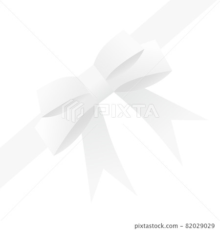 Corner ribbon (white) 82029029