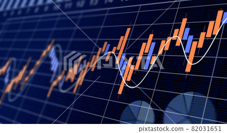 經濟圖表、外匯/金融/股票概念圖 82031651