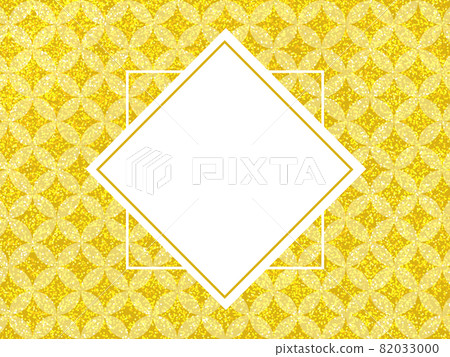 Japanese pattern glitter background frame golden cloisonne Japanese pattern glitter background frame golden cloisonne 82033000