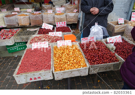 Beautiful scenery of the market in Beijing, China Beautiful scenery of the market in Beijing, China 82033361