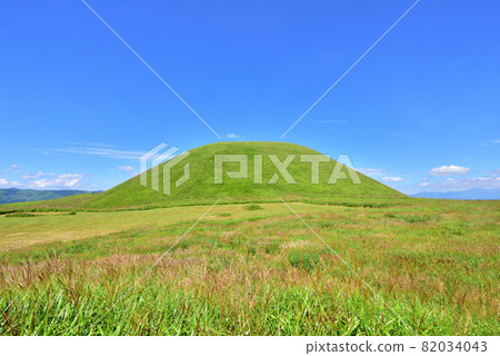 Komezuka Aso Driveway Kuju Aso National Park Stock Photo