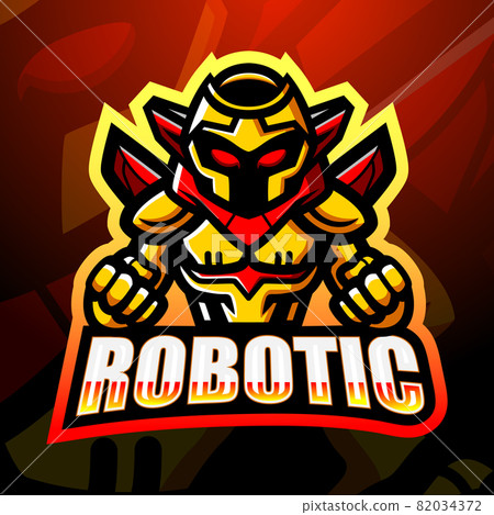 Robotic mascot esport logo design - Stock Illustration [82034372] - PIXTA