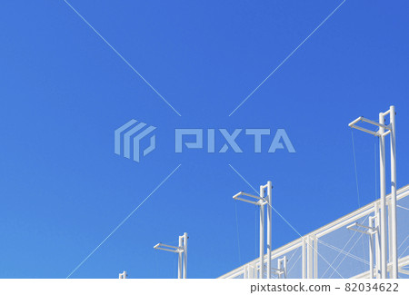 Tempozan Marketplace and the clear blue sky [early September 2021] 82034622