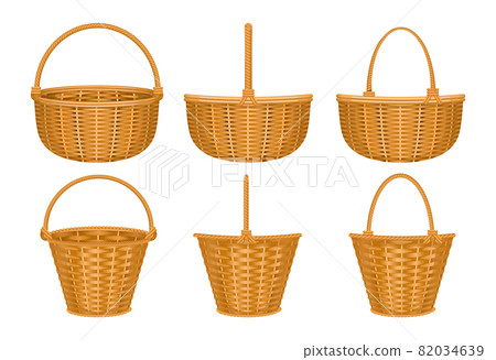 Basket Icon Set Composition 82034639