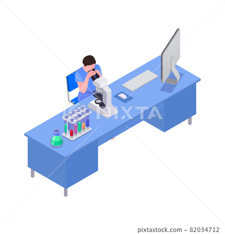 Isometric Science Laboratory-插圖素材 [82034712] - PIXTA圖庫
