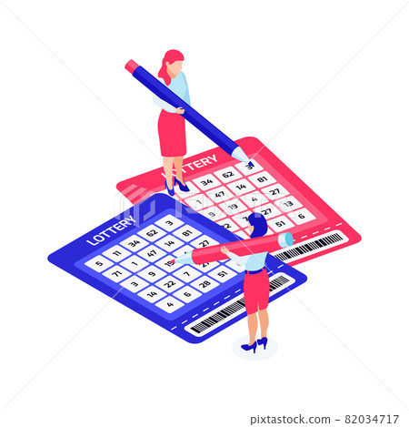 Isometric Lottery Icon 82034717