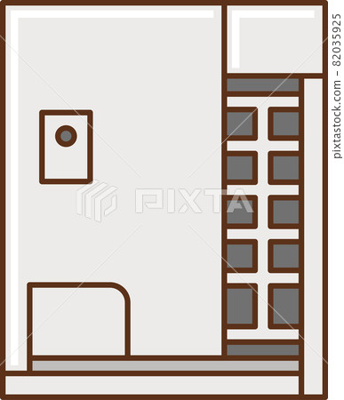 Illustration of air conditioner outdoor unit for buildings Illustration of air conditioner outdoor unit for buildings 82035925