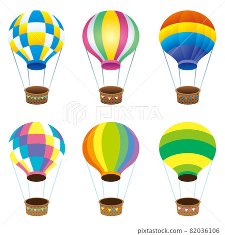 Illustration of balloons with various patterns 82036106