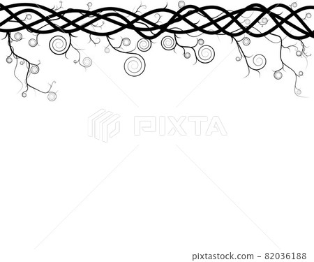 Silhouette of vine isolated on white background. Ivy arch vector illustration. Dry branch tree. Naked trees. Silhouette of vine isolated on white background. Ivy arch vector illustration. Dry branch tree. Naked trees. 82036188