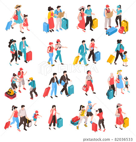 Travel People Icon Set 82036533