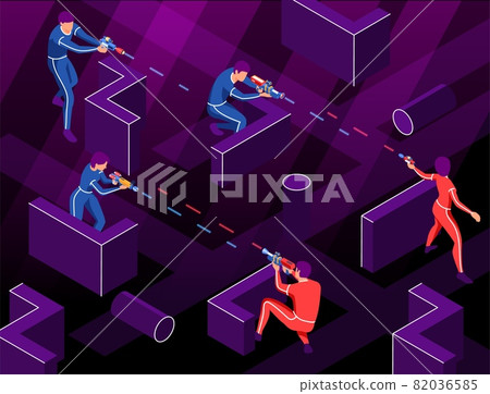 Blaster Game Labirynth Composition Blaster Game Labirynth Composition 82036585