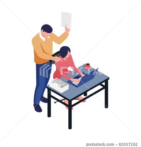 Isometric Accounting Icon - Stock Illustration [82037282] - PIXTA
