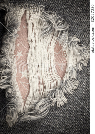Torn denim vintage texture background. 82037386
