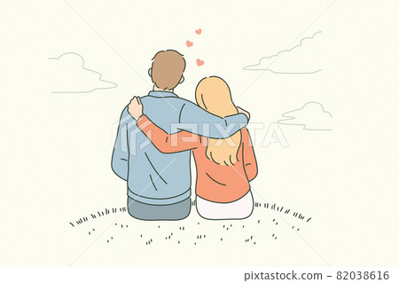 Love, dating, romance and feelings concept 82038616