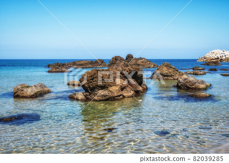 Donghae beach rock formation Donghae beach rock formation 82039285