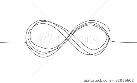 Self draws animation infinity sign one line.... - Stock Illustration ...