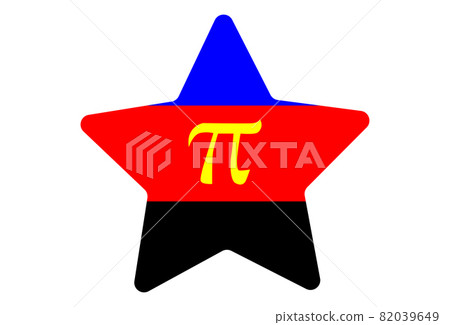 LGBT pride flag, Polyamory PRIDE. Multicolored peace flag movement. Original colors symbol. Star shaped LGBT pride flag, Polyamory PRIDE. Multicolored peace flag movement. Original colors symbol. Star shaped 82039649