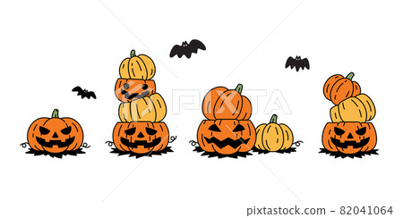 Halloween Pumpkin Vector Icon Logo Ghost Character Cartoon Illustration PNG  PNG Images