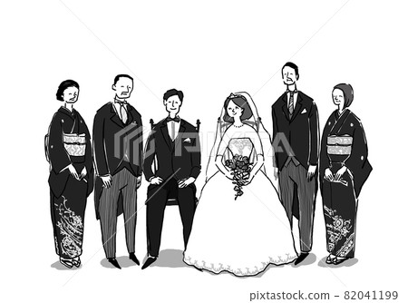 新娘和新郎和親戚,父母,(新娘:禮服 4 女人:日式禮服)西服,婚紗,結婚,婚禮 新娘和新郎和親戚,父母,(新娘:禮服 4 女人:日式禮服)西服,婚紗,結婚,婚禮 82041199