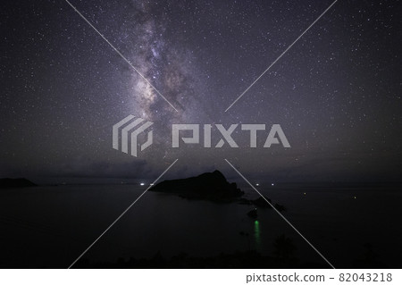 《Satsuma Peninsula, Kagoshima Prefecture》 Okiakime Island and the Milky Way from Gotohana Observatory 《Satsuma Peninsula, Kagoshima Prefecture》 Okiakime Island and the Milky Way from Gotohana Observatory 82043218