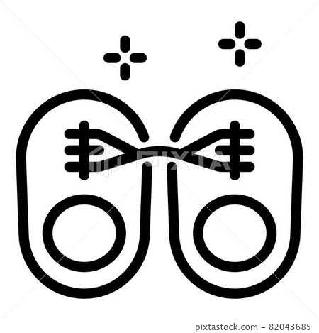 Hoax shoes icon, outline style Hoax shoes icon, outline style 82043685