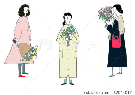 Bouquet and women 82044017