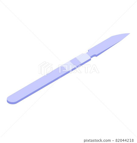 Medical scalpel icon, isometric style 82044218