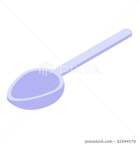 Tea spoon icon, isometric style Tea spoon icon, isometric style 82044579