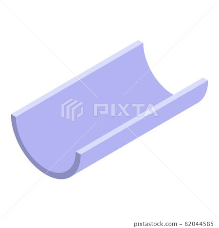 Modern gutter icon, isometric style Modern gutter icon, isometric style 82044585