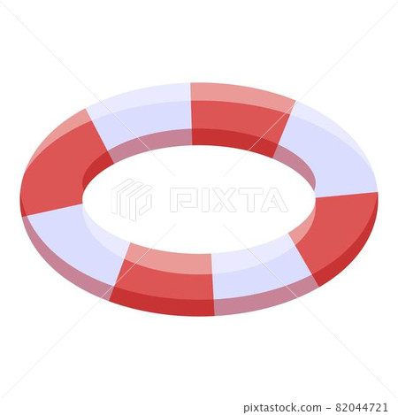 Lifebuoy icon, isometric style Lifebuoy icon, isometric style 82044721