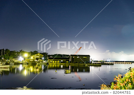 Night view of Hegurajima harbor Night view of Hegurajima harbor 82044781