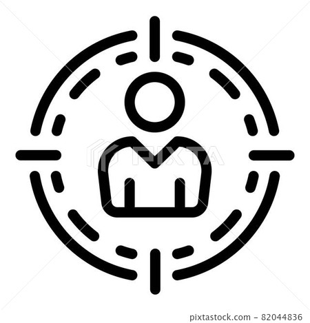 Targeted client icon, outline style Targeted client icon, outline style 82044836