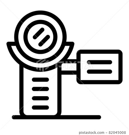 Video camera icon, outline style Video camera icon, outline style 82045008