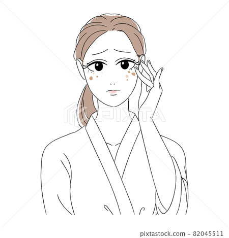 Women's beautiful skin, skin troubles, beauty skin care, spots, senile pigment spots, chloasma, troubled faces, troubled faces, bathrobes Women's beautiful skin, skin troubles, beauty skin care, spots, senile pigment spots, chloasma, troubled faces, troubled faces, bathrobes 82045511